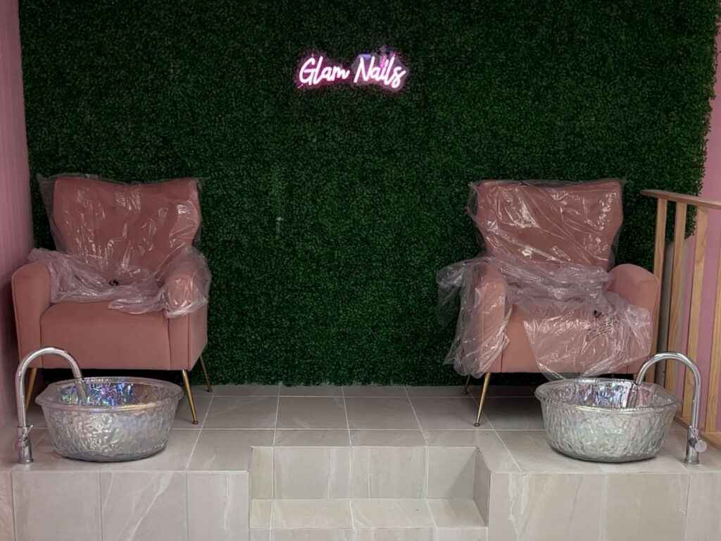 commercial plumbing in easton pa - pedicure station at nail salon