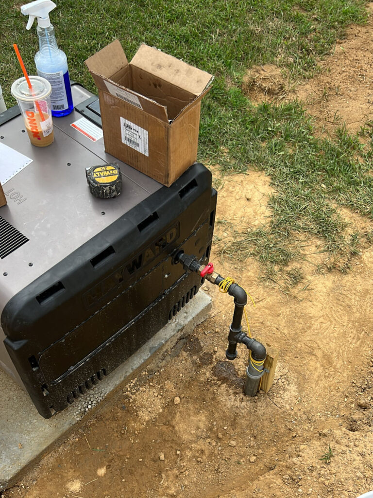 pool heater installation in bethlehem pa - new gas lines